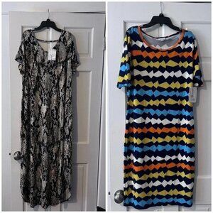 Lot of 2 LulaRoe‎ dresses-L